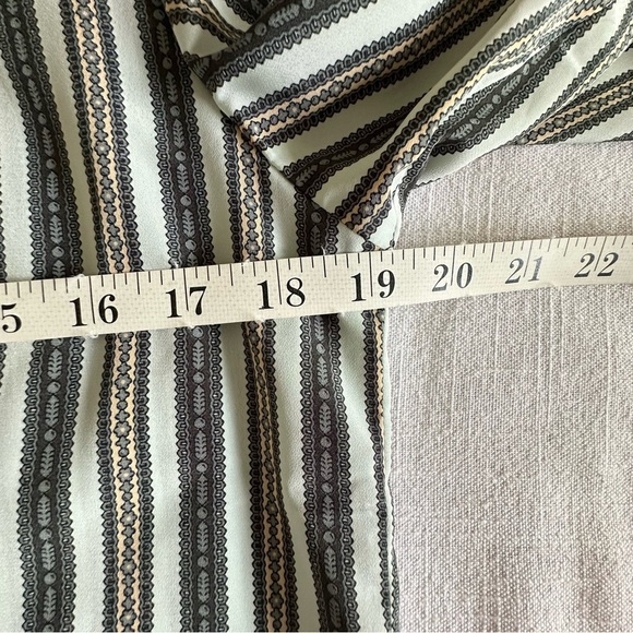 Vintage Evan Picone Shirt Womens 8 Striped Bow Blouse Long Sleeve 70s Old Money - Picture 7 of 11